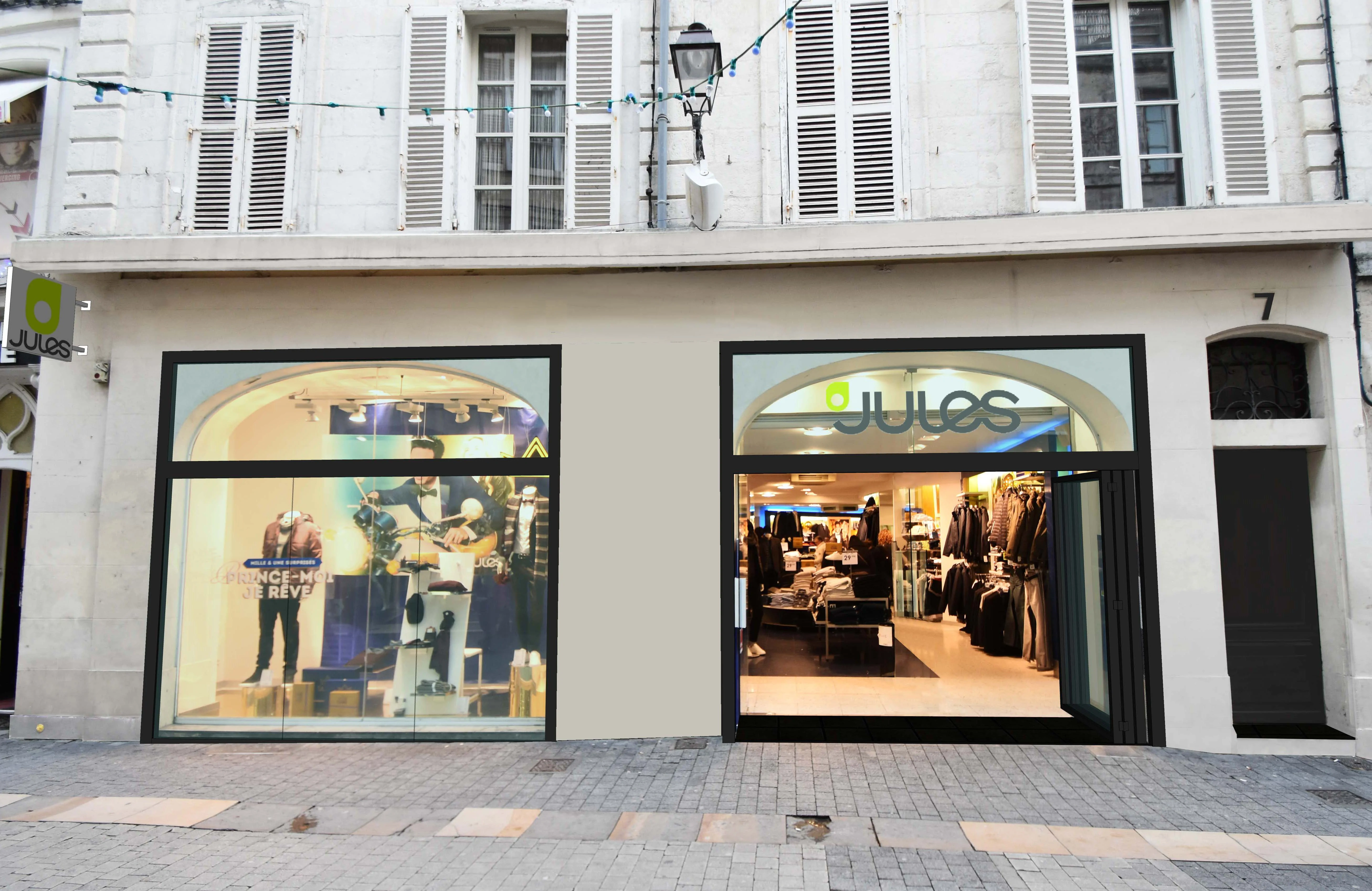 Montage visuel 3D - Modification façade magasin