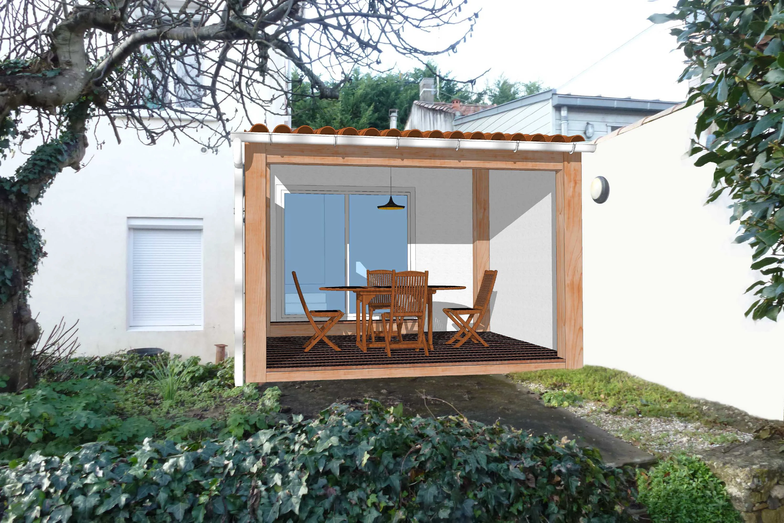 Préau terrasse - Image 1